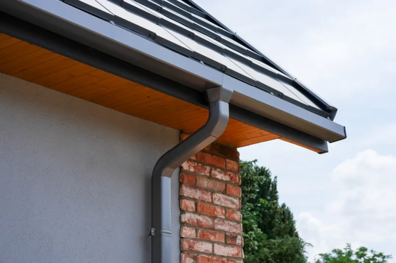 Střecha Struga Quattro v barvě RAL 9007 Titanzinek
