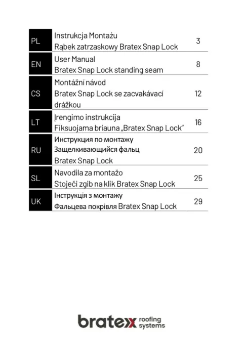 Náhled: Montážní návod Snap Lock