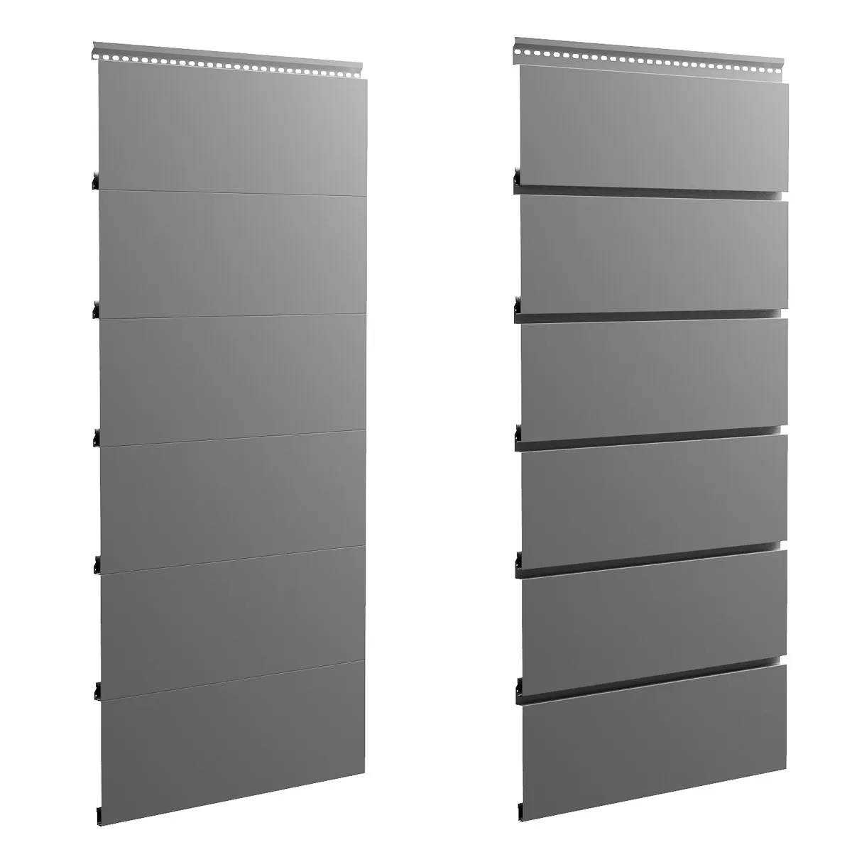 Panely P01–P02, profil krytiny